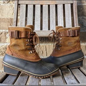Sorel Winter Fancy Lace II Boots Elk/Grizzly Bear Brown 8.5